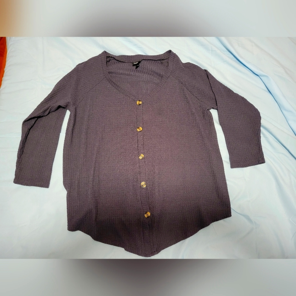 Torrid Tunic Waffle Knit Cardigan Size 2